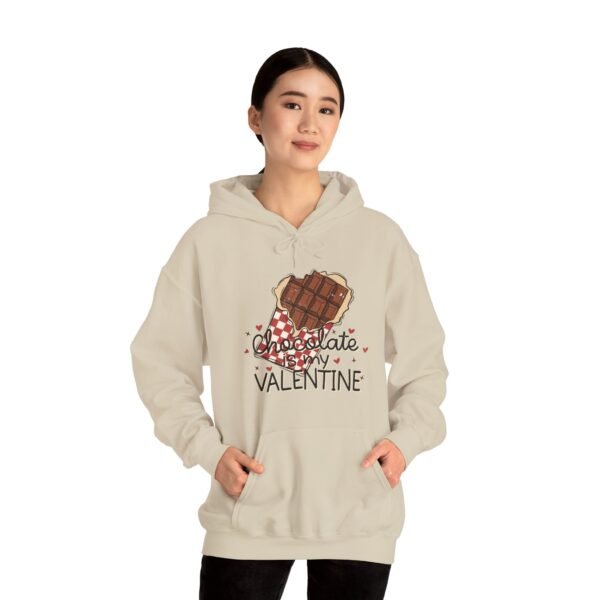 Hoodie Valentine's Day Unisex Size - Chocolate Is My Valentine - Image 10