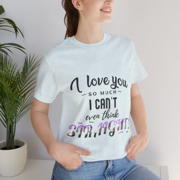 Genderqueer Flag T-shirt Valentines Day Unisex Size - I Can't Even Think Straight - Image 23