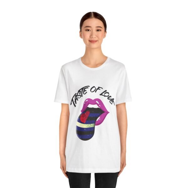 Leather Flag T-shirt Valentines Day Unisex Size - Taste Of Love - Image 3