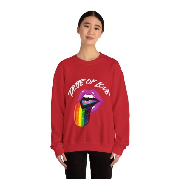 Progress Flag Heavy Blend Crewneck Sweatshirt Valentines Day Unisex Size - Taste Of Love - Image 16
