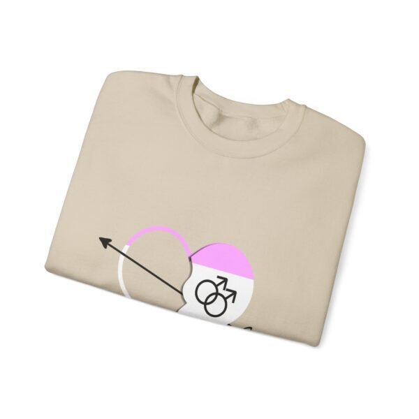 Twink Flag Heavy Blend Crewneck Sweatshirt Valentines Day Unisex Size - My Other Half - Image 3