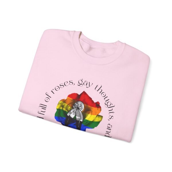 Two Spirit Flag Heavy Blend Crewneck Sweatshirt Valentines Day Unisex Size - Head Full Of Roses - Image 15