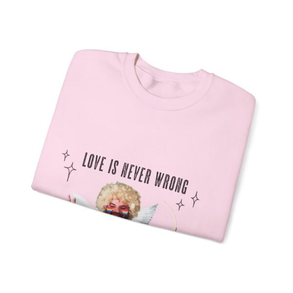 Pansexual Flag Heavy Blend Crewneck Sweatshirt Valentines Day Unisex Size - Love Is Never Wrong - Image 19