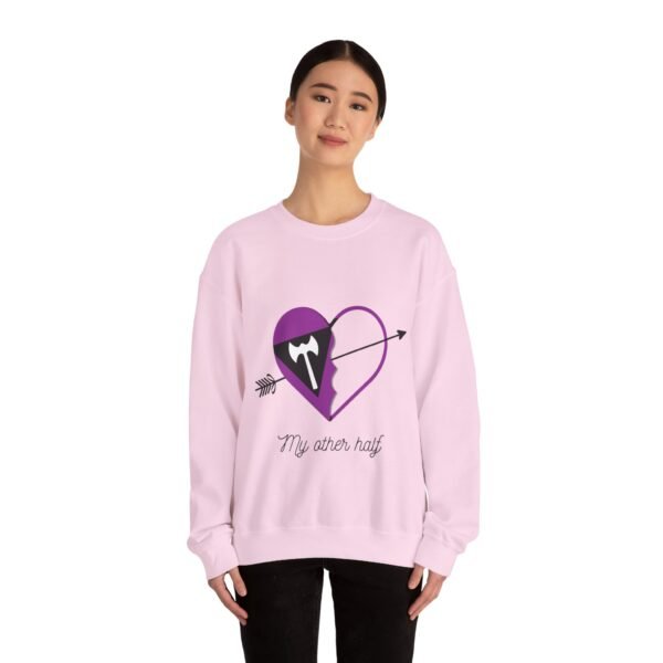 Labrys Lesbian Flag Heavy Blend Crewneck Sweatshirt Valentines Day Unisex Size - My Other Half - Image 20