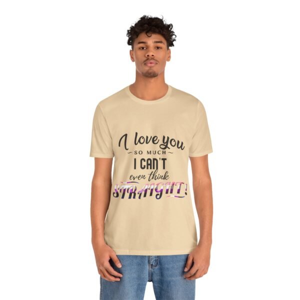Genderfluid Flag T-shirt Valentines Day Unisex Size - I Can't Even Think Straight - Image 4