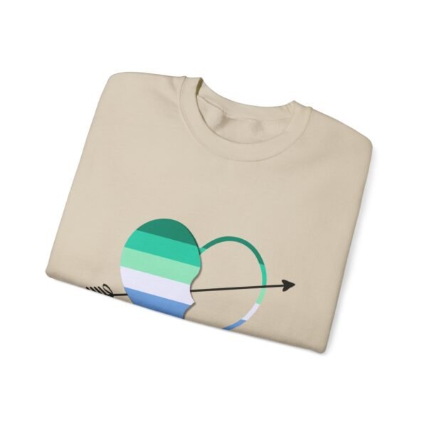 Gay Flag Heavy Blend Crewneck Sweatshirt Valentines Day Unisex Size - My Other Half - Image 7
