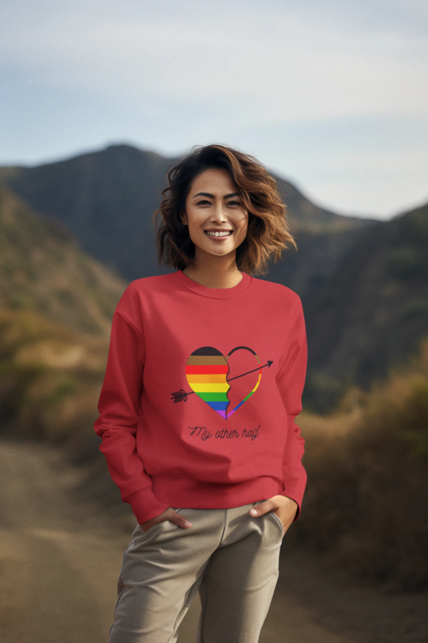 Philadelphia Flag Heavy Blend Crewneck Sweatshirt Valentines Day Unisex Size - My Other Half