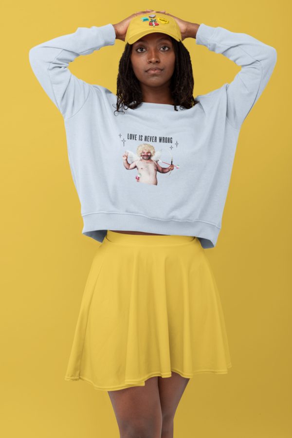 Abrosexual Flag Heavy Blend Crewneck Sweatshirt Valentines Day Unisex Size - Love Is Never Wrong