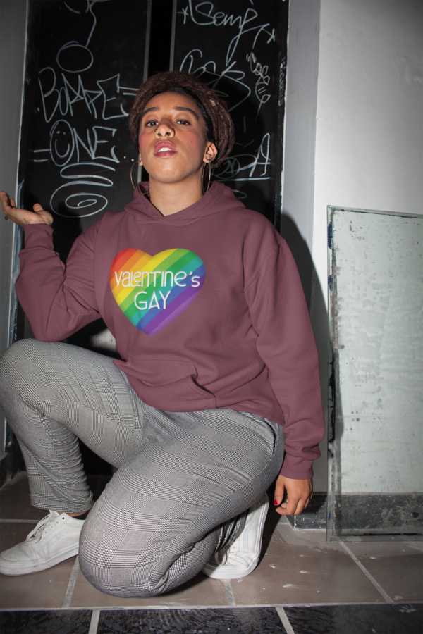 LGBTQ  Hoodie Valentine's Day Unisex Size - Valentine's Gay