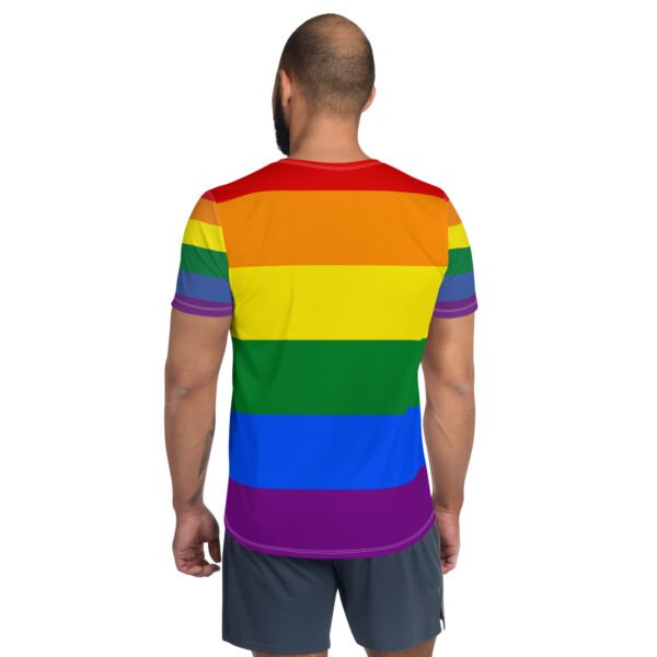 Rainbow Pride Flag LGBTQ T- Shirt Men's Size - Image 3