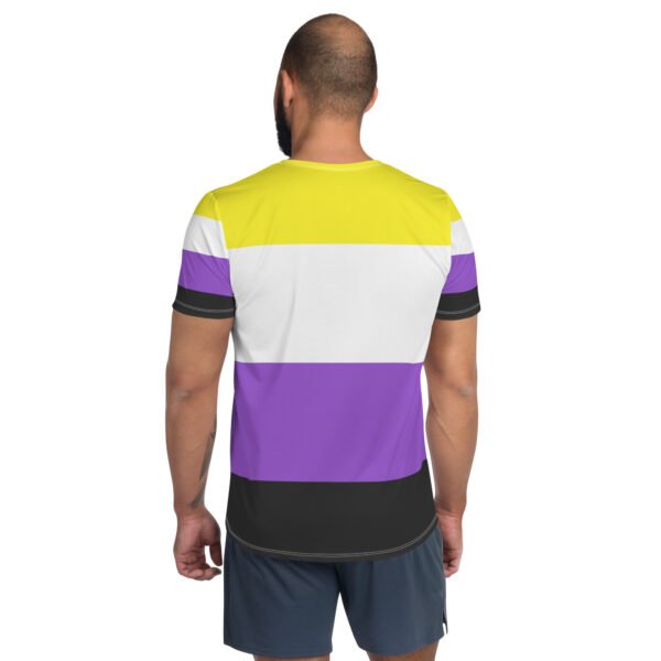 Non Binary Flag LGBTQ T- Shirt Men's Size - Image 2