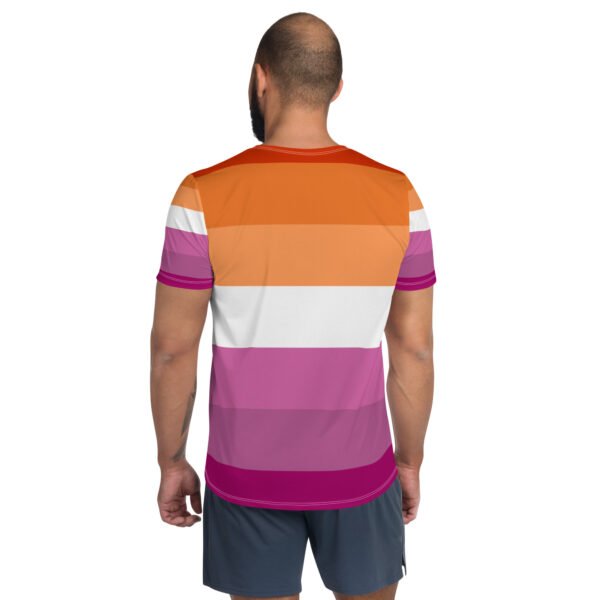 Lesbian Flag LGBTQ T- Shirt Men's Size - Image 3