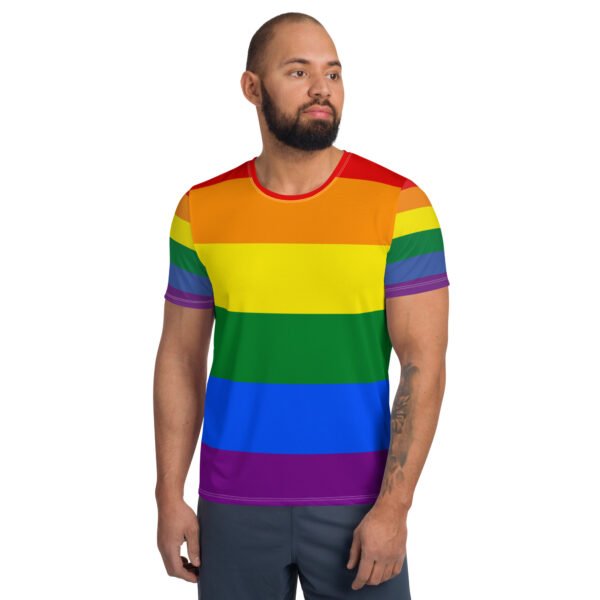 Rainbow Pride Flag LGBTQ T- Shirt Men's Size