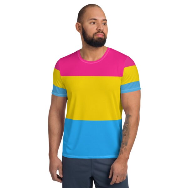 Pansexual Flag LGBTQ T- Shirt Men's Size