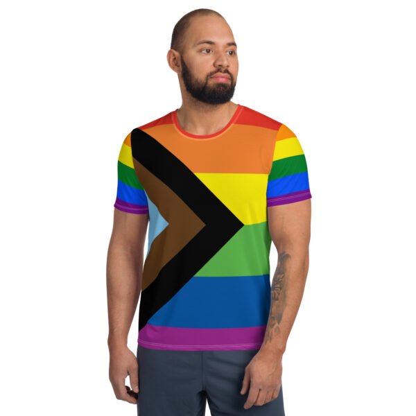 Progress Flag LGBTQ T- Shirt Men's Size