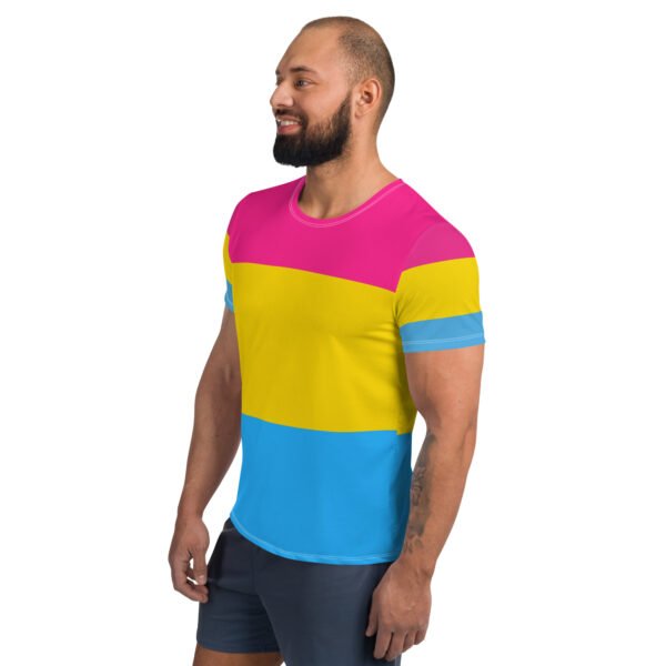 Pansexual Flag LGBTQ T- Shirt Men's Size - Image 4