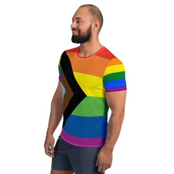 Progress Flag LGBTQ T- Shirt Men's Size - Image 4