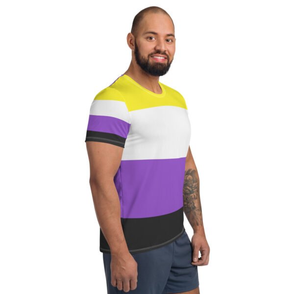 Non Binary Flag LGBTQ T- Shirt Men's Size