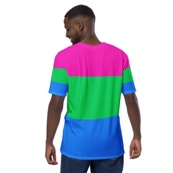 Polysexual Flag LGBTQ T- Shirt Men's Size - Image 4