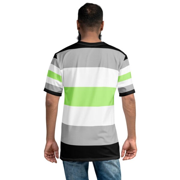 Agender Flag LGBTQ T- Shirt Men's Size - Image 3