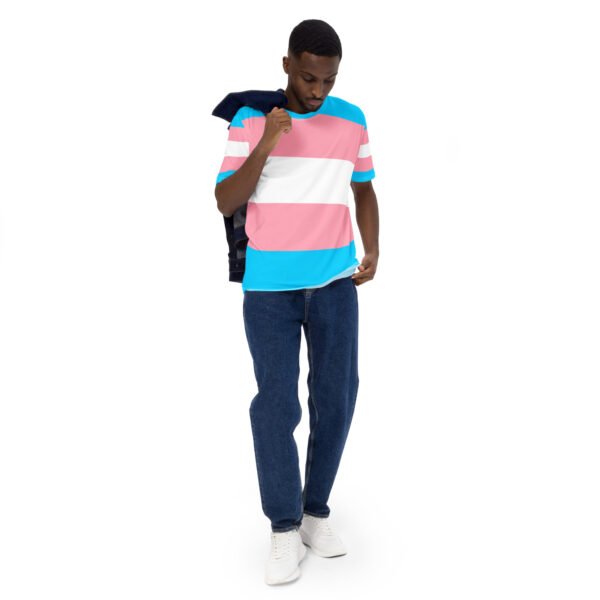 Transgender Flag LGBTQ T- Shirt Men's Size - Image 3