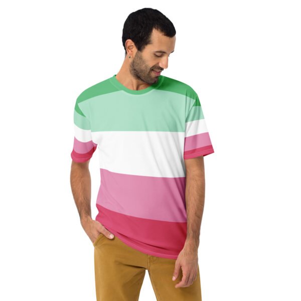 Abrosexual Flag LGBTQ T- Shirt Men's Size - Image 2