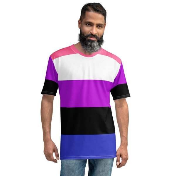Genderfluid Flag LGBTQ T- Shirt Men's Size