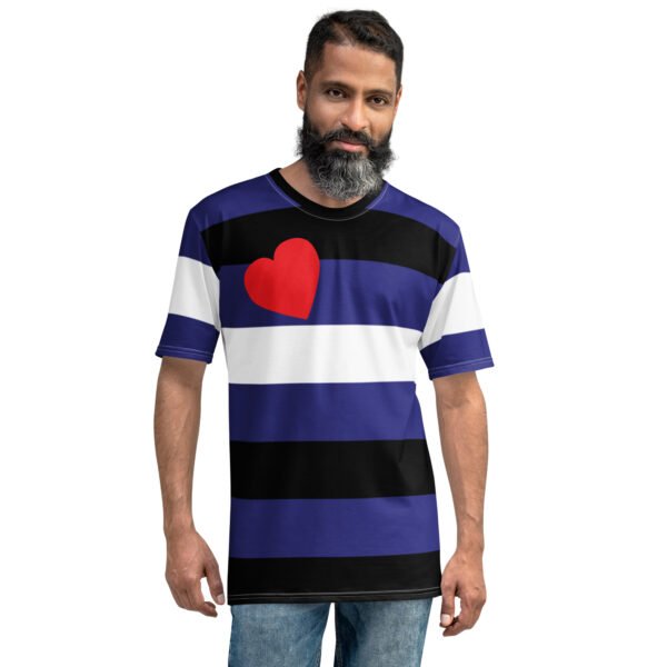 Leather Flag LGBTQ T- Shirt Men's Size