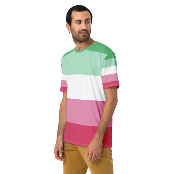 Abrosexual Flag LGBTQ T- Shirt Men's Size