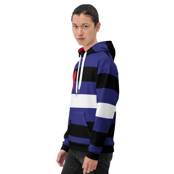 Leather Flag LGBTQ Hoodie Unisex Size - Image 3