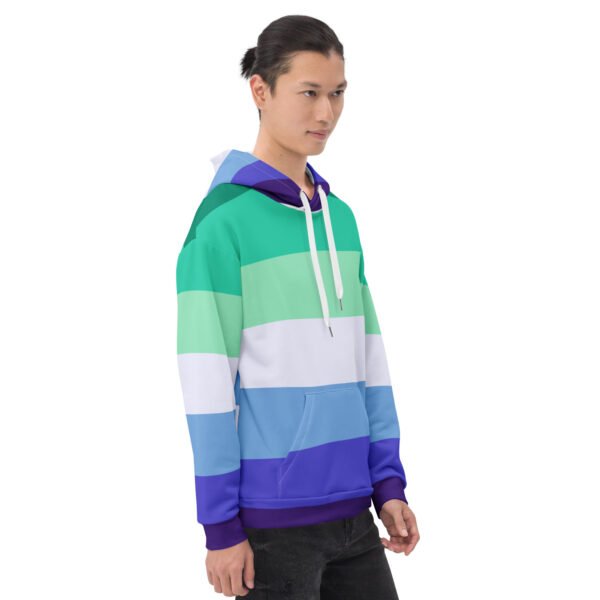 Gay Flag LGBTQ Hoodie Unisex Size - Image 4