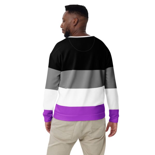 Asexual Flag LGBTQ Sweatshirt Unisex Size - Image 2