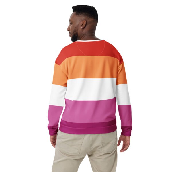 Lesbian Flag LGBTQ Sweatshirt Unisex Size - Image 2