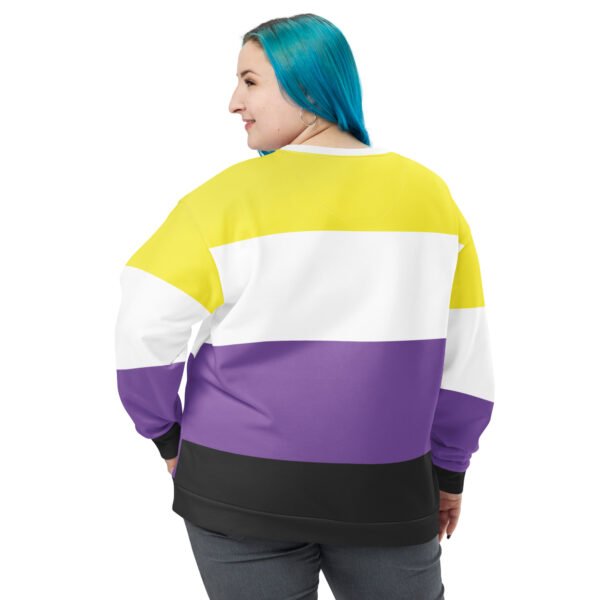 Non Binary Flag LGBTQ Sweatshirt Unisex Size - Image 2