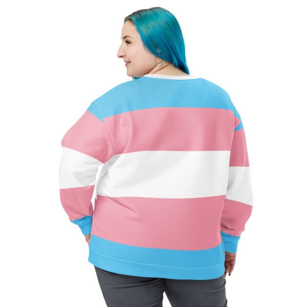 Transgender Flag LGBTQ Sweatshirt Unisex Size - Image 2