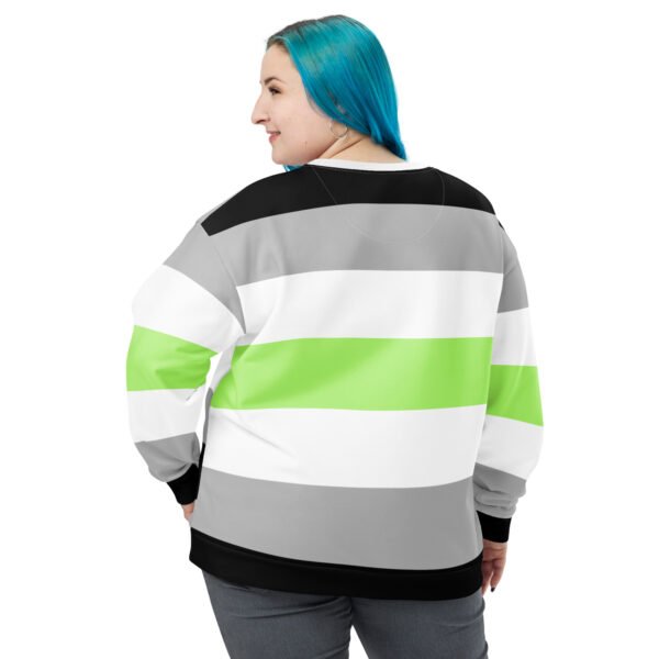 Agender Flag LGBTQ Sweatshirt Unisex Size - Image 2
