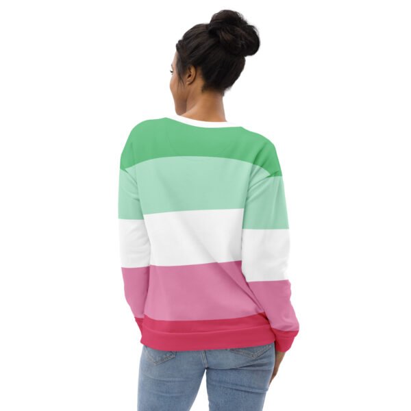Abrosexual Flag LGBTQ Sweatshirt Unisex Size - Image 2