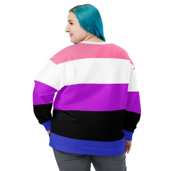 Genderfluid Flag LGBTQ Sweatshirt Unisex Size - Image 2