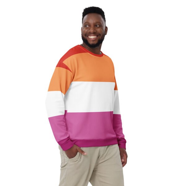 Lesbian Flag LGBTQ Sweatshirt Unisex Size