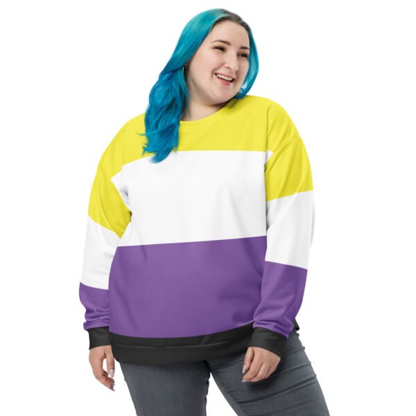 Non Binary Flag LGBTQ Sweatshirt Unisex Size