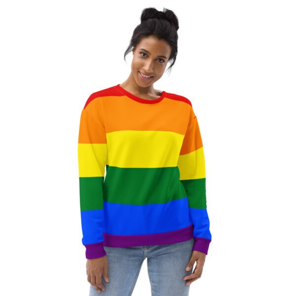 Rainbow Pride Flag LGBTQ Sweatshirt Unisex Size