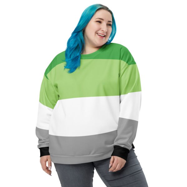 Aromantic Flag LGBTQ Sweatshirt Unisex Size