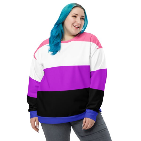 Genderfluid Flag LGBTQ Sweatshirt Unisex Size