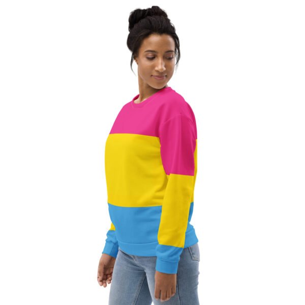 Pansexual Flag LGBTQ Sweatshirt Unisex Size - Image 3