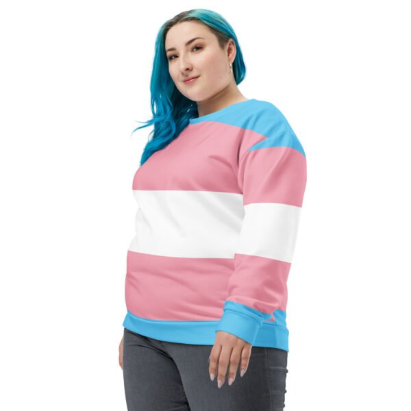 Transgender Flag LGBTQ Sweatshirt Unisex Size - Image 3