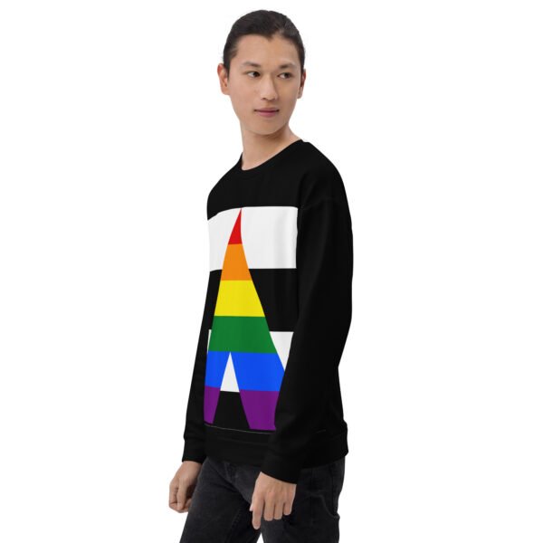 Straight Ally Flag LGBTQ Sweatshirt Unisex Size - Image 3