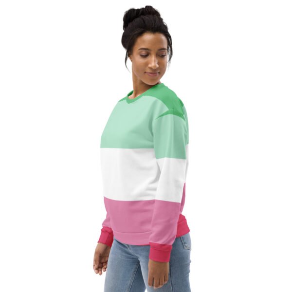 Abrosexual Flag LGBTQ Sweatshirt Unisex Size - Image 3