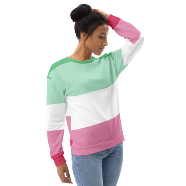 Abrosexual Flag LGBTQ Sweatshirt Unisex Size - Image 4