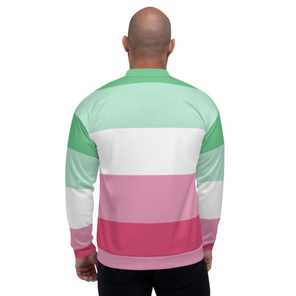 LGBTQ Pride FLags Unisex Bomber Jacket,Abrosexual Pride Flag - Image 2