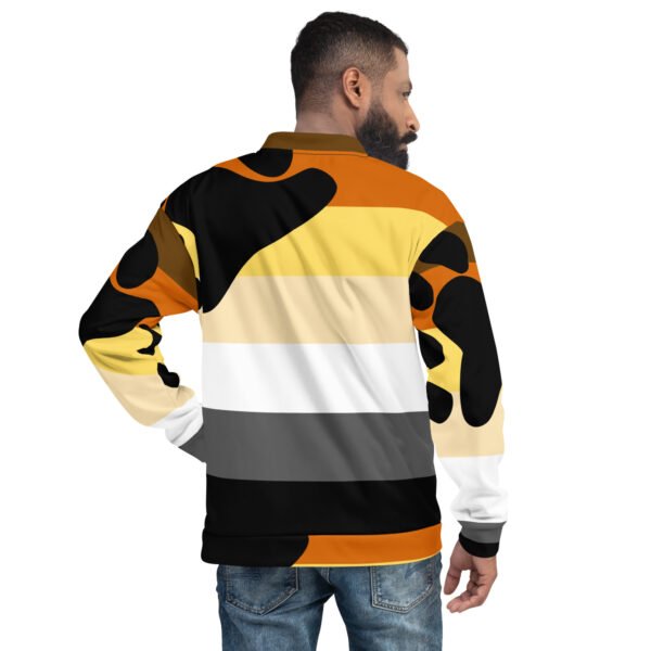 LGBTQ Pride FLags Unisex Bomber Jacket, Bear Pride Flag - Image 2